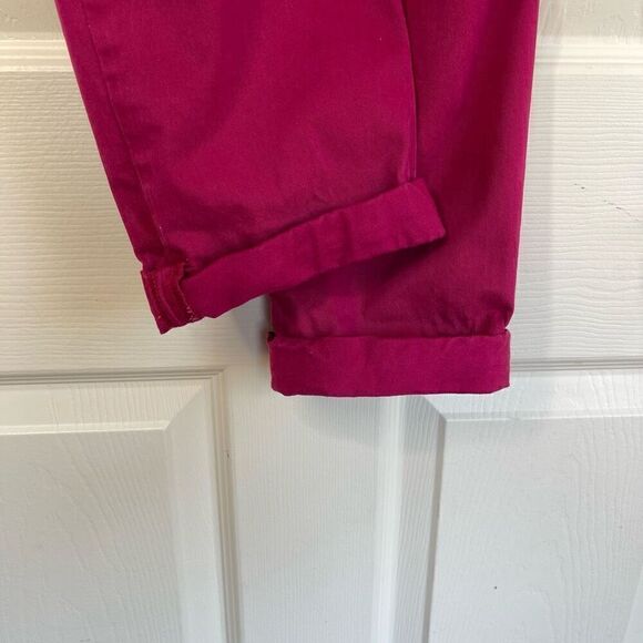 LOFT Low Rise Modern Straight Jeans (Berry Red) - 26/2 - Picture 7 of 10